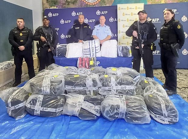 Three charged after 560kg of cocaine seized in WA