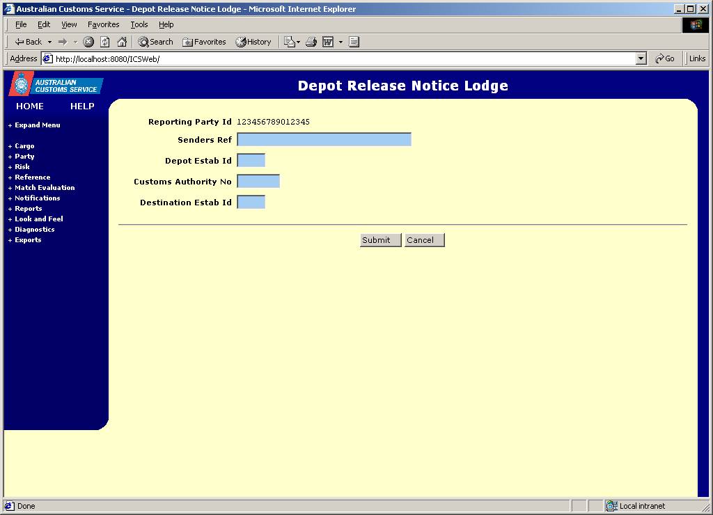 screen capture depot release notice lodge