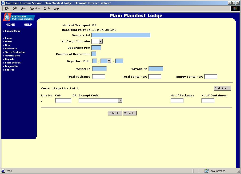 screen capture main manifest lodge air