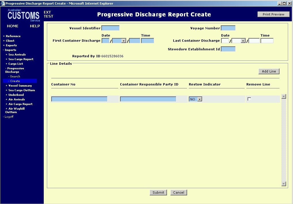 screen capture progressive discahrge report create 
